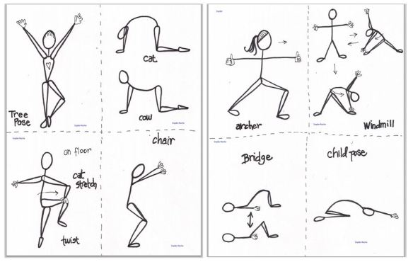 printable yoga pose cards