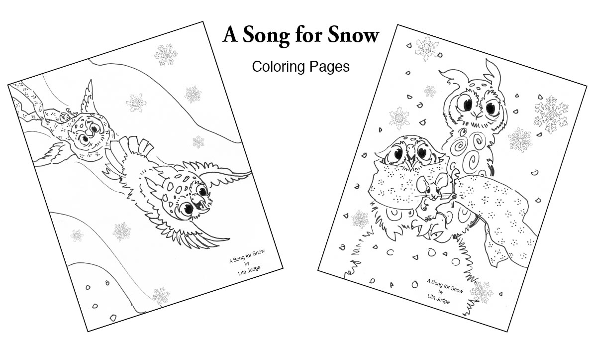 a song for snow coloring pages